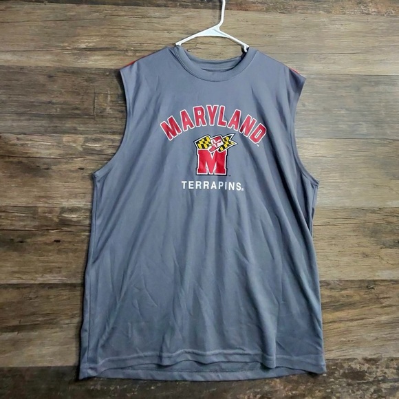 Campus Heritage Gray Maryland Terrapins Tank Top - Picture 1 of 6